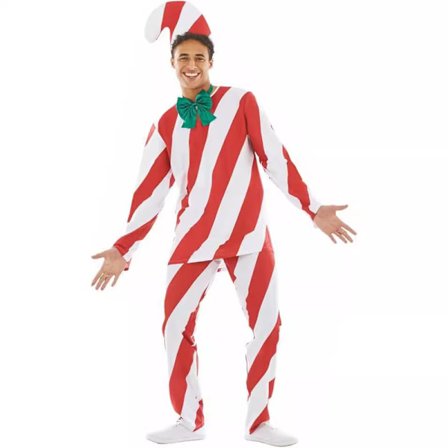 Candy Cane Kostym för Vuxna, Candy Cane Outfit