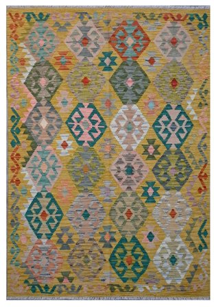 Mały Kilim Afgan Old Style Dywan 127X185 Wełna