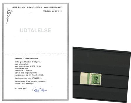 Færøerne 1919 - AFA 1 - Ubrugt