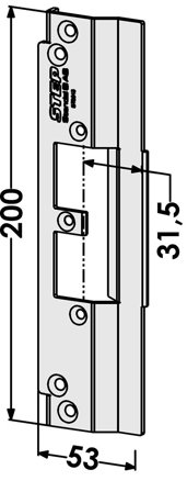 STEP ST9513 Stolpe for Schüco profilsystem 31,5 mm, Alarm & sikkerhet