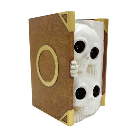 Kirja Pääkallo Kukkaruukku Hartsi Figuriini Kukka Kasvit Istutusruukku Työpöydän Maljakko Säiliö Koti Toimisto Halloween Koriste Koriste Festivaali 