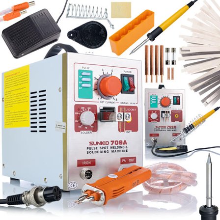 Punktsvejser Sunkko 709A – HB-70B Svejsepen | 3,2 KW | Fodpedal | til Batteripakker og Lithiumceller