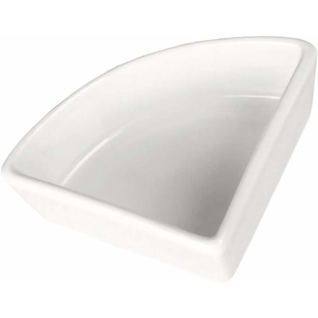 Keramisk hamster skål - tugg skål och vattenskål för små gnagare - gerbil, hamstrar, möss, marsvin, marsvin, igelkott - vit