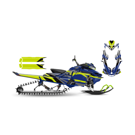 Dekalkit SweTown Needs-Mørk-Blå-Lime - Ski-Doo Summit Burton 800 E-Tec 154 2017-2017