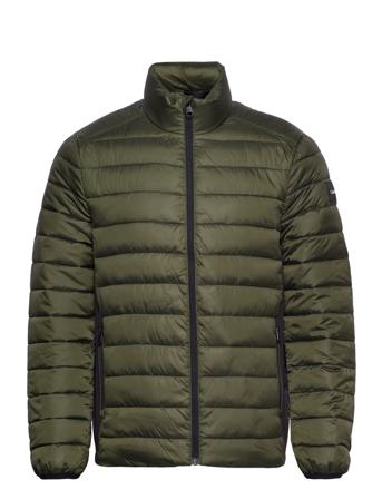 Recycled Side Logo Jacket Fôret Jakke Grønn Calvin Klein
