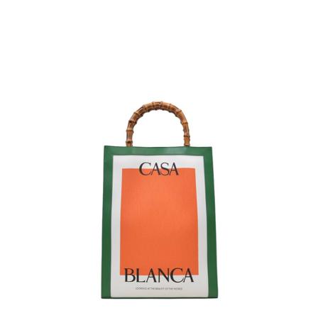Casablanca, Tote Bag Pomarańczowy, Kobieta, Rozmiar: ONE Size
