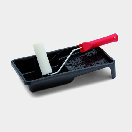 Kit de rouleaux Schuller HK-R Soft Pro Set, mousse, 11 cm, monture de rouleau + bac à peinture + 1 manchon de rouleau