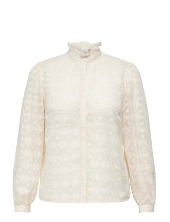 Carchloey L/S Shirt Wvn Cream ONLY Carmakoma