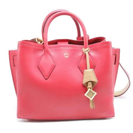 MCM Pre-owned, Pre-owned Handbags Rood, Dames, Maat:ONE Size,leather