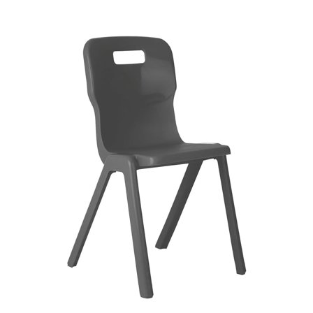 All-in-one plastic chair TITAN, H 380 mm, charcoal