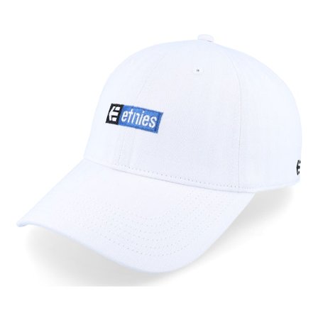Etnies - Weiss unconstructed Cap - New Box White Dad Cap / Unconstructed @ Hatstore