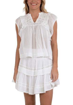 Neo Noir Jayla S Voile Top T-shirts & toppar Dam Vit 36