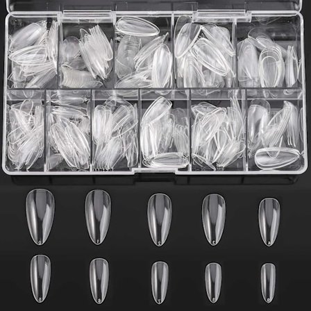 Mandelformade akrylnaglar - 500 st