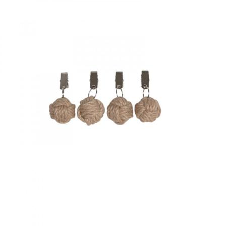 Duktyngd Knop Jute 4st Nature Jute