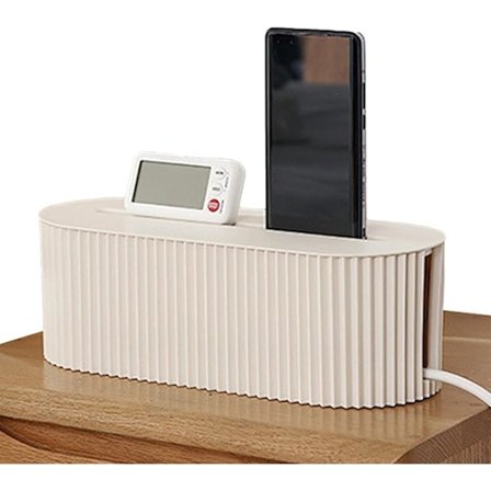 Sladdlåda, Säker Portabel Kabelförvaringslåda Uttagslådor, Flexibel Förlängningssladd Gömma Grenuttag Organizer Låda kompatibel Kontor Hem Kök