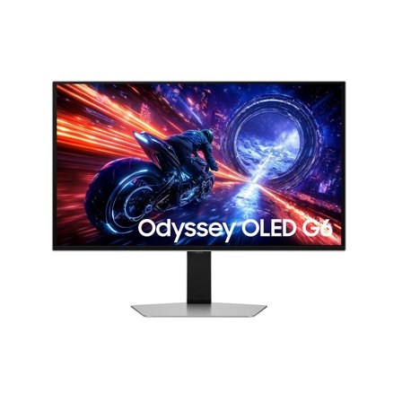 Samsung 27" Odyssey OLED G6 gamingskjerm S27FG60 2560x1440 QD-OLED, 500hz, 0.03ms, TrueBlack 500, 2xHDMI/DP/USB