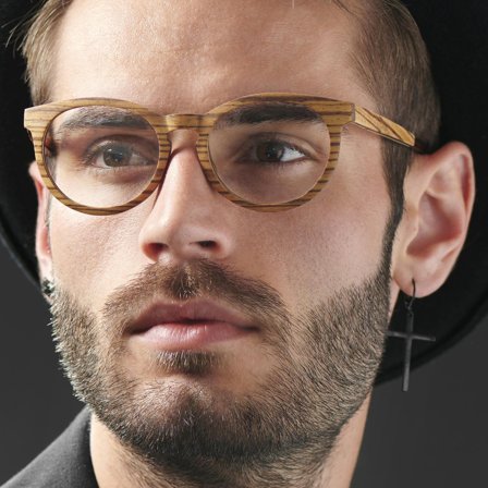 Dřevěné brýle s želvovinovým vzorem for Men