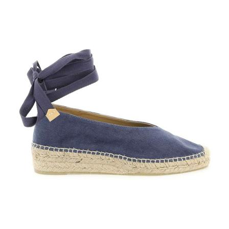 Castañer, Flat Sandals Blauw, Dames, Maat:39 EU