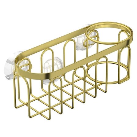 Punch-Free kjøkkensvamp børste avløpsstativ redskapsholder sugekopp vask oppbevaring