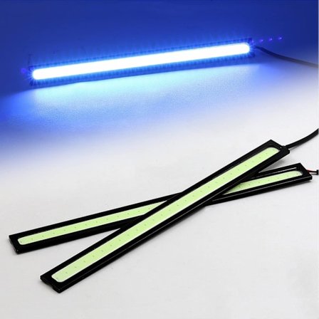 2 STK LED Kørelys, Bil Interiør Eksteriør Strip Lys 12V Universal