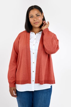 CISO - Langærmet Cardigan - Orange