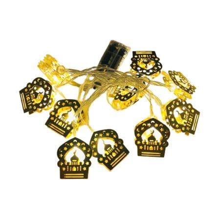 Eid LED String Lights Ramadan Dekorative Lamper Batteri Strøm Ramadan Dekorasjoner