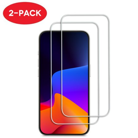 2 stk Hærdet glas iPhone 15 Plus - Skærmbeskytter