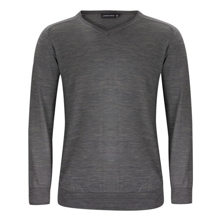 J. HARVEST & FROST Tröja merino J.HoF v-ring mörkgrå S - Lyreco - Yrkeskläder - Tröjor och Sweatshirts - Stickat