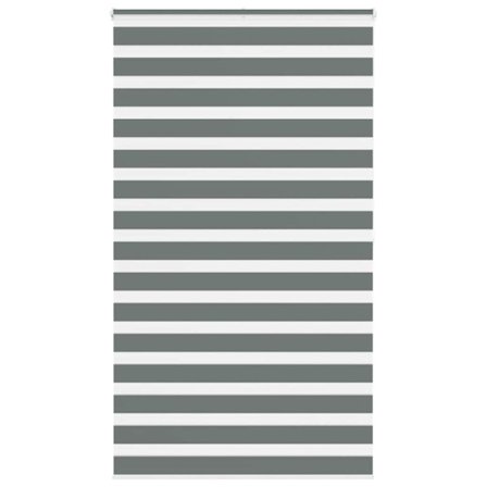 Rullgardin zebra mörkgrå 120x200 cm tyg bredd 115,9cm polyester
