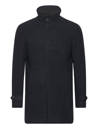 Slhreuben Wool Coat Noos Black Selected Homme