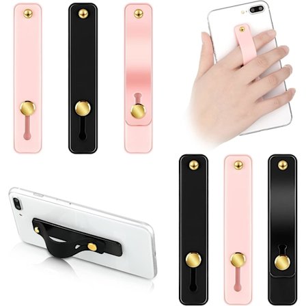 6 stk. Telefonrem Greb Holder Finger Mobiltelefon Greb Teleskopisk Telefon Fingerrem Stativ Universal Finger Kickst