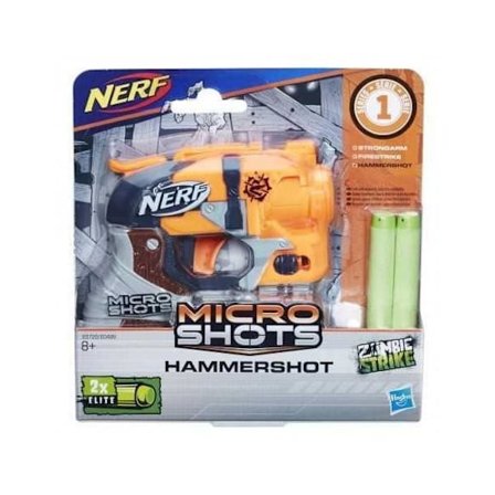 Dartpistol - NERF - Hammershot - Kompakt - 2 dartpile - Til børn fra 8 år
