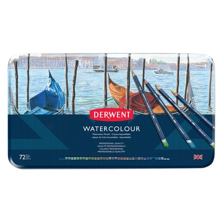 Derwent Watercolour Aquarelpotloden 72-set