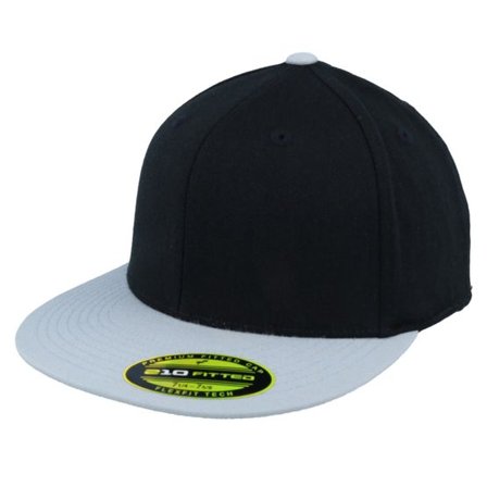 Flexfit - Svart fitted Keps - Premium 210 2-Tone Black/Grey Fitted @ Hatstore
