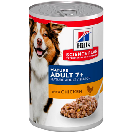 Hills Science Plan - Mature Adult 7+ Savory Chicken Canned - Wet Dog Food 370 g x 12 - Hund - Hundefôr & hundemat - Våtfôr & våtmat - ZOO.no