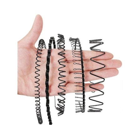 Pack 5 Svarta diadem i metall