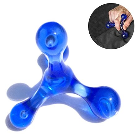 Håndholdt massasjeverktøy for skånsom trykkpunktmassasje