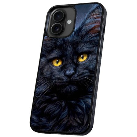 iPhone 16 - Deksel/Mobildeksel Svart Katt