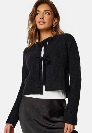 Object Collectors Item Parvi Knit Cardigan Black Detail:Melang Klær