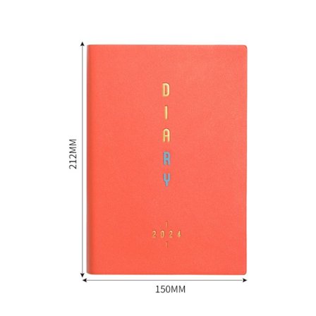 2024 Agenda Bok Dagbok Ukeplanlegger RØD