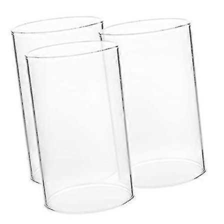 2025 3 stk. Åben Flamme Vindtæt Glasrør Ærme Party Cylindriske Bordafdækninger Holder til Skorsten Ende