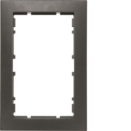 Hager 6510111606 Yhdistelmäkehys pistorasialle 2-suuntainen 120,5 mm leveä, 80,5 mm korkea, Katkaisijat & pistorasiat