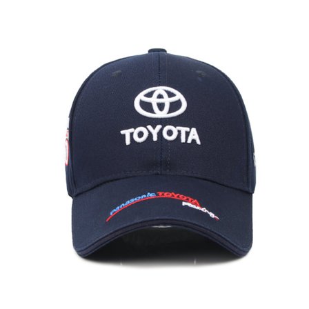 TOYOTA baseballkasket F1 fan racing kasket buet brim kasket - marineblå