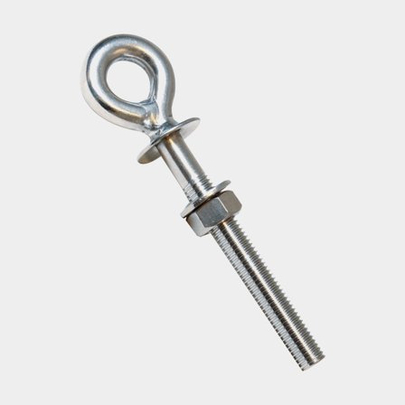 Parafuso de olhal 1852-Marine, inox, M8 x 75 mm, Ø15 mm