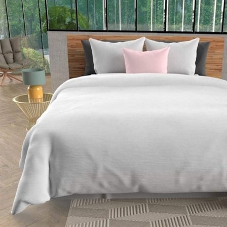 Vanligt vitt Bohemian bäddset 260x240 cm - Vit - Soleil d'Ocre