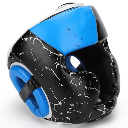 Boksing Hjelm for Barn MMA Muay Thai Sanda Head Guard Beskytter Treningsutstyr for Barn (S-Størrelse)