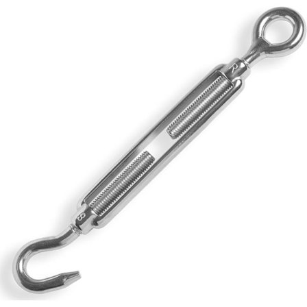 304 ruostumattomasta teräksestä valmistettu silmä-/koukkukierrelukko M4 kukkakoristelukiinnikkeet