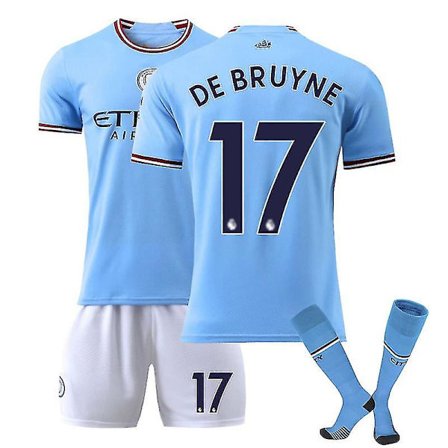 Ny Manchester City-drakt 2022-2023 Fotballdrakt, Mci-drakt for barn, herre