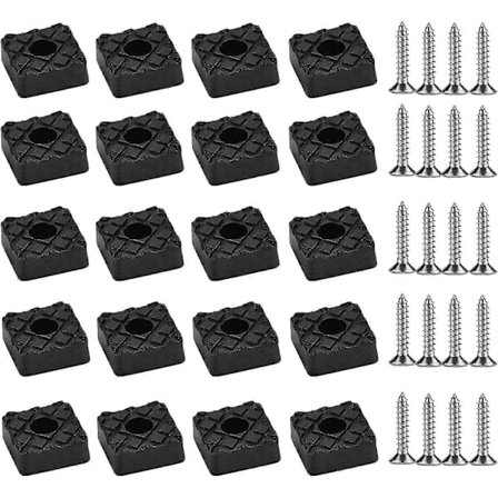 20 stk. møbelputer i gummi, gummiføtter ripebestandige klare dørputer møbel Acsergery-gave