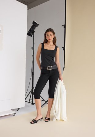 ONLY Onlrain Life Reg Sk Knickers D Black Tøj